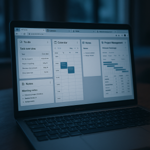 KI, Produktivität, Laptop, Freelancer